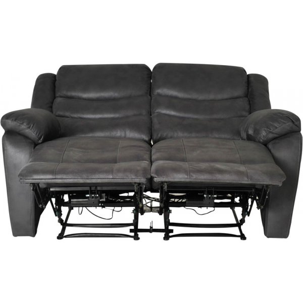 Lorena 2-seter reclinersofa el - Gr�