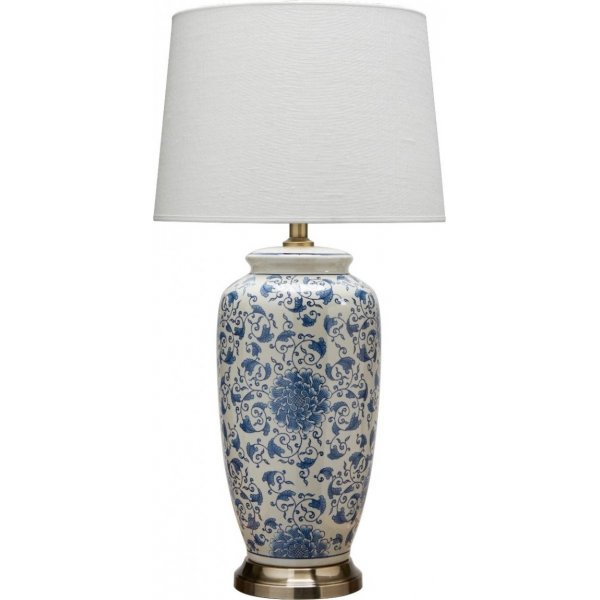 Li Jing bordlampe - Offwhite/bl - 68 cm