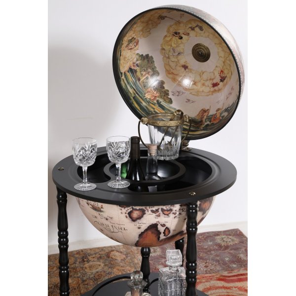 Da Vinci Barglobus modell 93 - Svart / Hvit