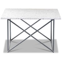 Terrazzo sofabord 75 x 75 cm - Bianco Terrazzo & understell i cross krom Terrazzo sofabord 75 x 75 cm - Bianco Terrazzo & understell i cross krom
