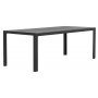 Spisegruppe: 6 stoler og spisebord 205 x 90 cm svart/grtt - Las Vegas/Asta
