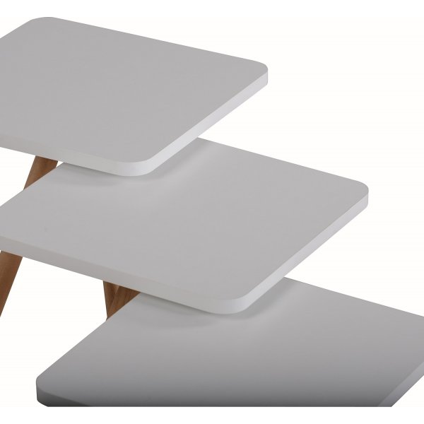 Trippelspillbord 34 x 34 cm - Hvit Trippelspillbord 34 x 34 cm - Hvit