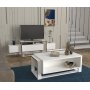 Bianco TV-stativ - Hvit/gull