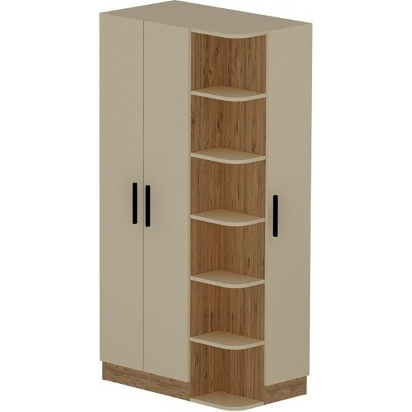 Luses garderobe - Furu/beige