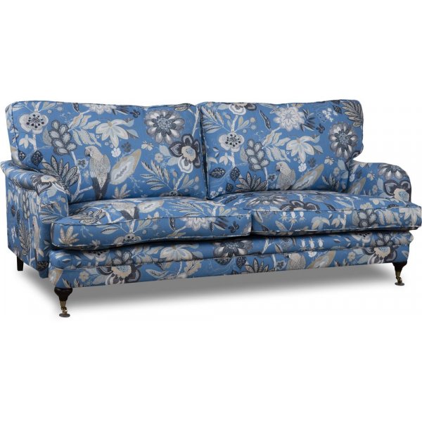 Howard Spirit 3-seters i blomsterstoff - Eden Parrot Blue
