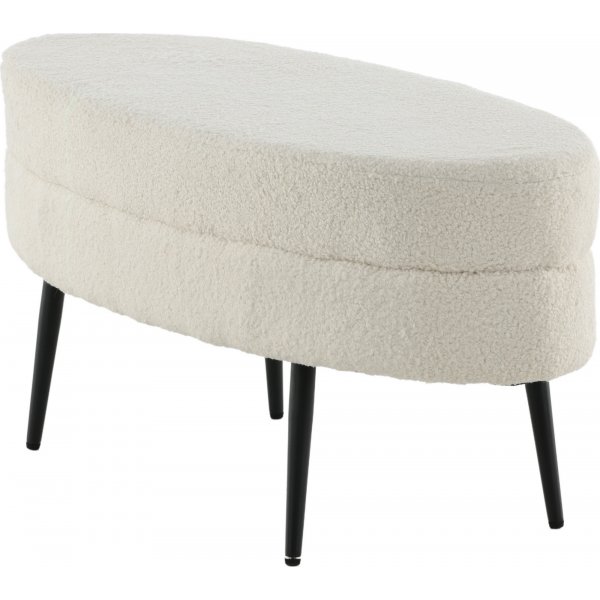 Rino sittepuff - Hvit teddy Rino sittepuff - Hvit teddy