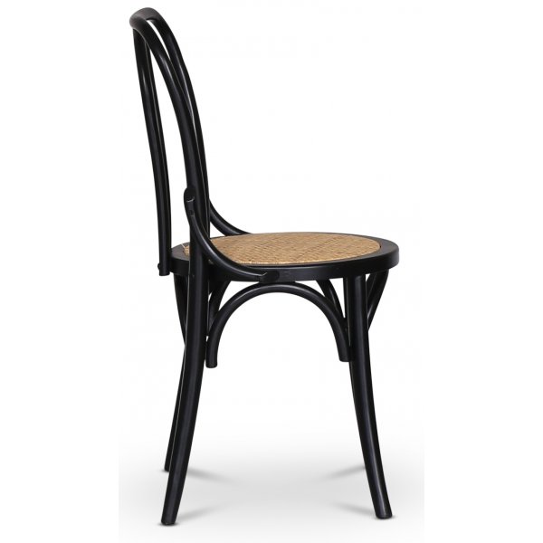 Sintorp spisegruppe, rundt spisebord 115 cm inkludert 4 stk. Samset stoler i byd tre - svart marmor (laminat) + Tekstilrens for mbler