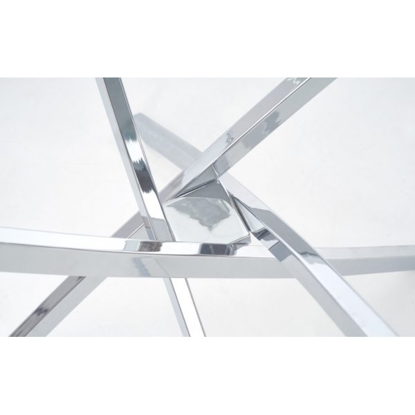Trend 4 bord - Glass/Krom + Møbelføtter Trend 4 bord - Glass/Krom + Møbelføtter