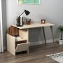 Suave skrivebord 125,2 x 60 cm - Lys valntt/beige