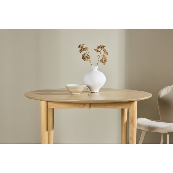 Gilda spisebord 110-150 x 110 cm - Whitewash Gilda spisebord 110-150 x 110 cm - Whitewash