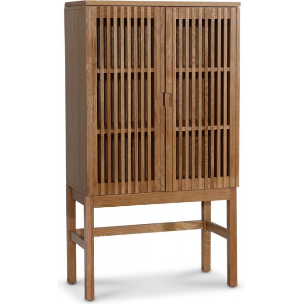 Level skap med dører i ribber - Eik Level skap med dører i ribber - Eik