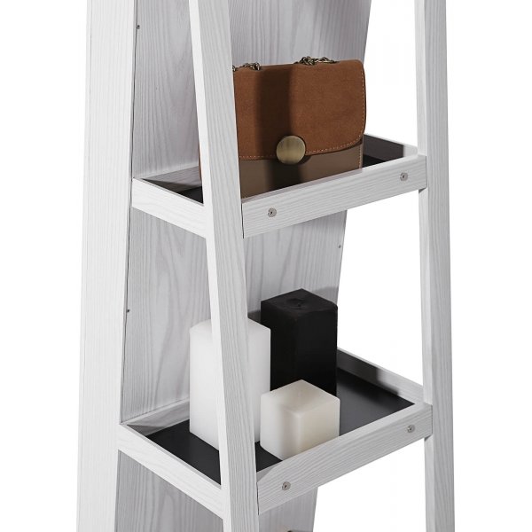 Rubinhvitt smykkeskap med speil Rubinhvitt smykkeskap med speil