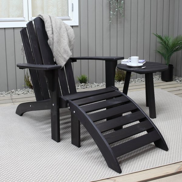 Newport Deck Chair - Svart Newport Deck Chair - Svart