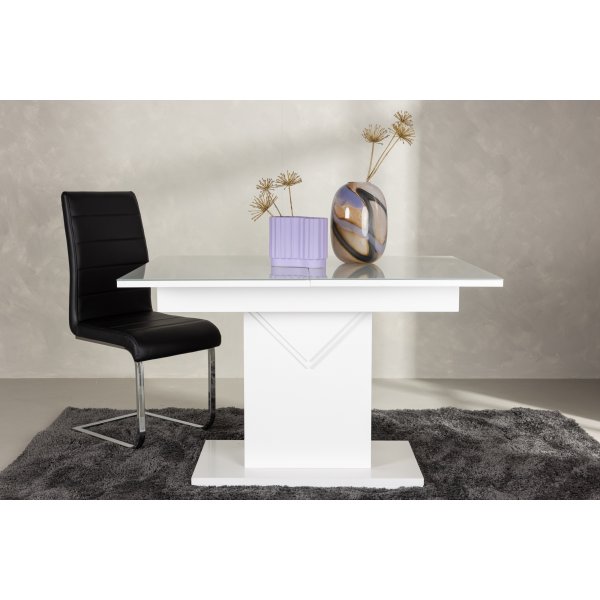 Pluto spisebord 120-160 x 90 cm - Hvit Pluto spisebord 120-160 x 90 cm - Hvit