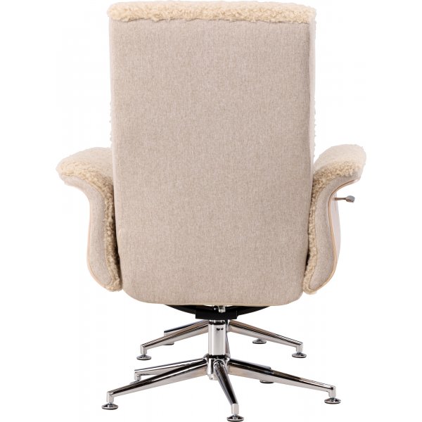 Hagön hvilestol med fotskammel - Whitewash + Flekkfjerner for møbler Hagön hvilestol med fotskammel - Whitewash + Flekkfjerner for møbler