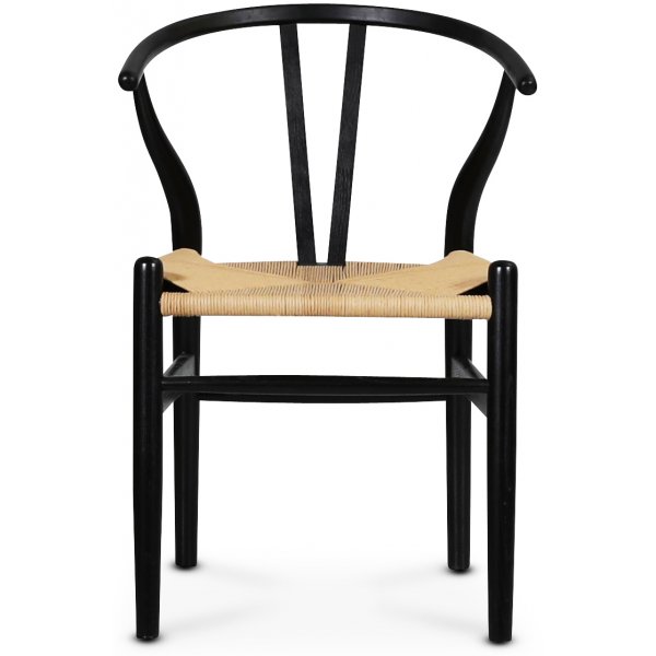 Brandon spisestue stol - Svart / Tausete