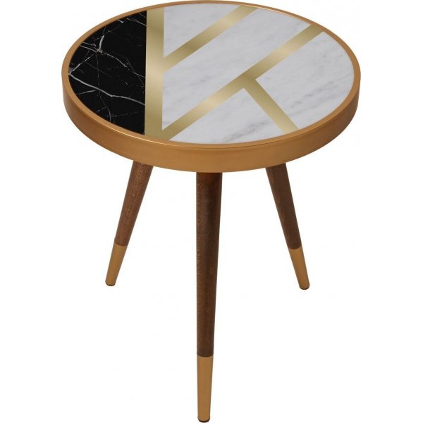 Liny sidebord, sirkel - Flerfarget Liny sidebord, sirkel - Flerfarget