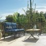 Lotus 2-seters utesofa - Svart/bl