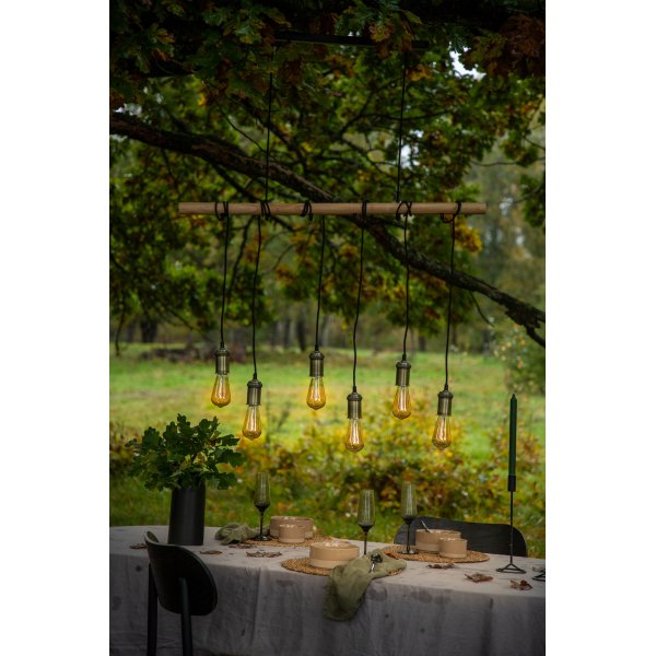 Isaac taklampe - Svart