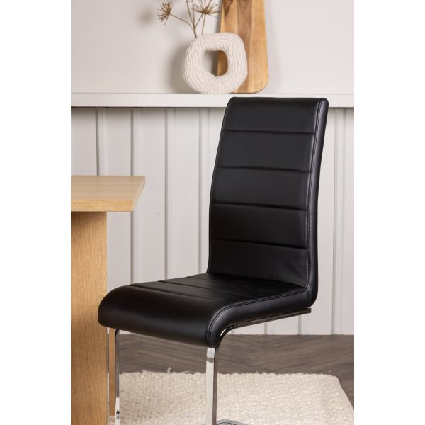 Tempo spisestol - Sort PU Tempo spisestol - Sort PU