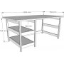 City skrivebord - Furu