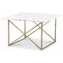 Terrazzo sofabord 75x75cm - Cosmos Terrazzo & underdel cross messing