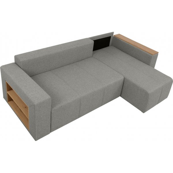 Denvo sovesofa med hyller - Grå Denvo sovesofa med hyller - Grå