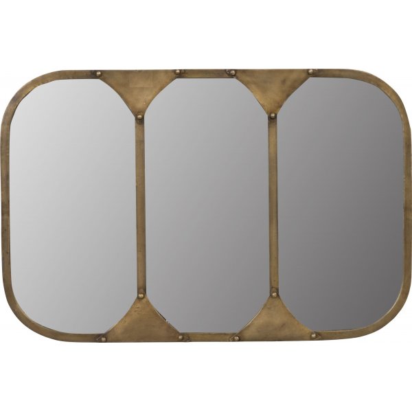 Veggspeil 3-glass 106x72 - Metall