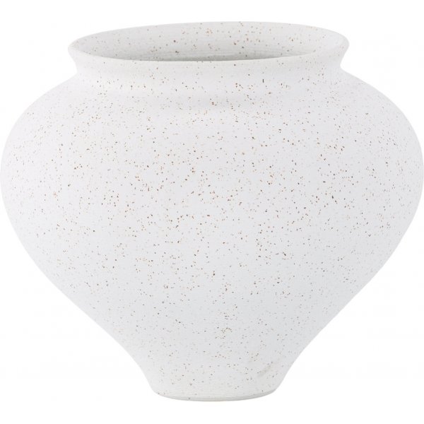 Rellis vase 18 x 18 cm - Sort/Hvit