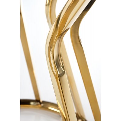 Afina salongbord 45 cm - Gull/speilglass