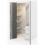 Jacklyn garderobe - Hvit/graphite - Hyrevendt