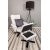 Duva recliner lenestol med fotskammel - Grått stoff + Flekkfjerner for møbler