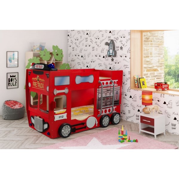Brandbil Alfons flatseng - 90x190 cm Brandbil Alfons flatseng - 90x190 cm