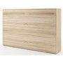 Sengeskap compact living horisontalt (120 x 200 cm fellbar seng) - Lys eik