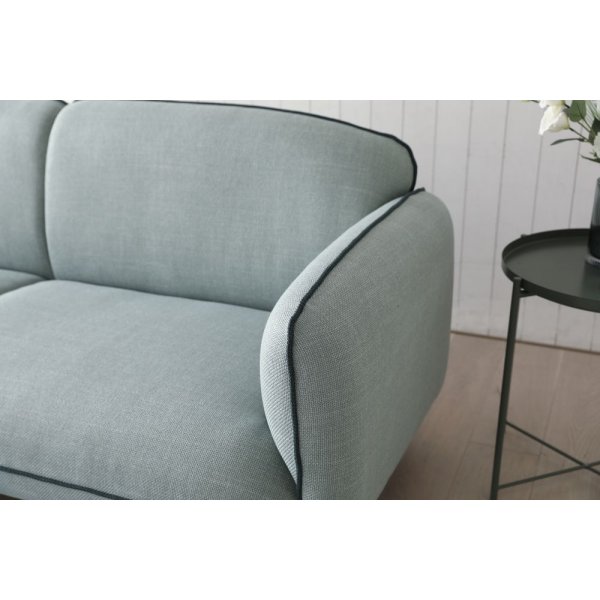 Catta 3-seters sofa med fotskammel - Lysegrøn + Tekstilrens for møbler Catta 3-seters sofa med fotskammel - Lysegrøn + Tekstilrens for møbler
