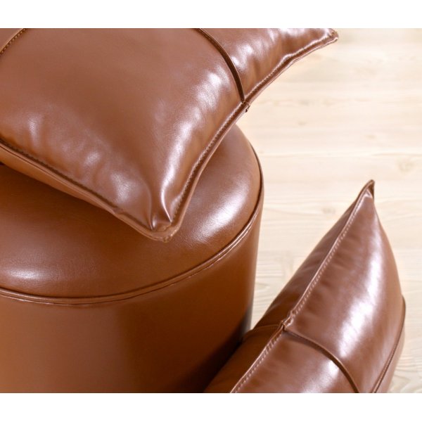 Milotte puff - Mørk brun Milotte puff - Mørk brun