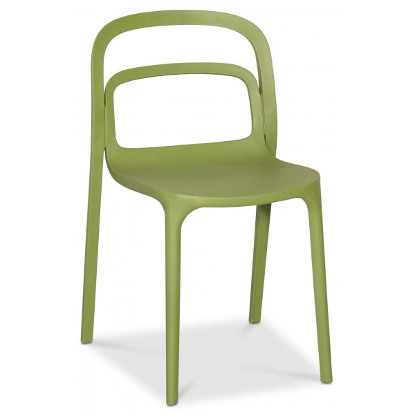 Nordan spisestol stabelbar - Grnn (Plast)