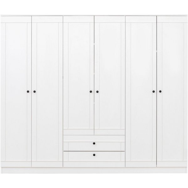 Lia garderobe 210 x 52 x 210 cm - Hvit