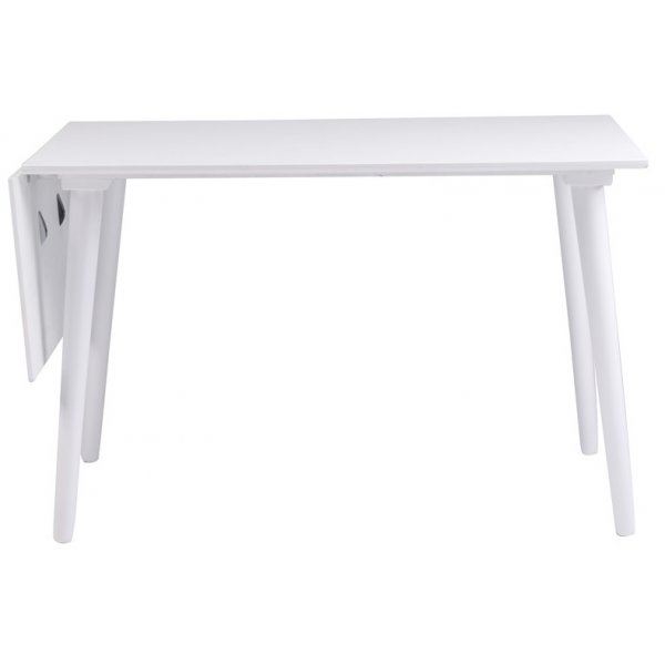 Dalsland klaffebord 120-165 cm - Hvit