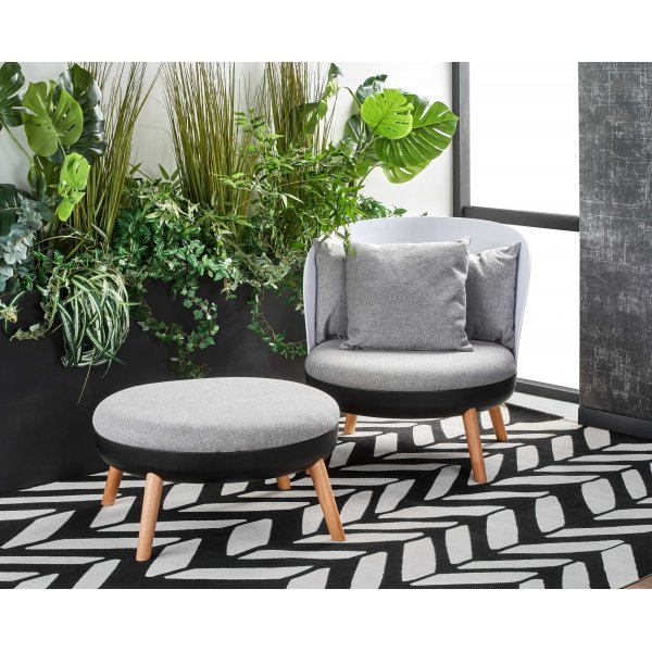 Hane lenestol - Grå Hane lenestol - Grå