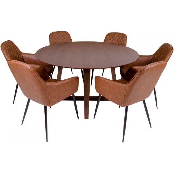 Hellerup spisebord - valnttfiner - 137