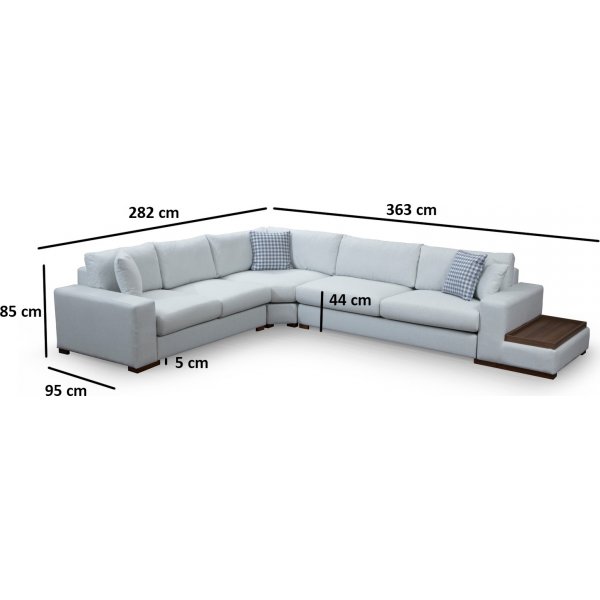 Lombardo hjørnesofa - Beige Lombardo hjørnesofa - Beige