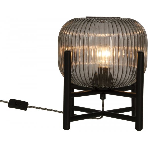 Bordlampe Vinda - Svart/rykgr