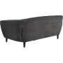 Felicia 3-seters sofa - Mrkegr (Flyel)
