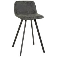 Barstol Elisa - Mørkegrå vintage PU Barstol Elisa - Mørkegrå vintage PU