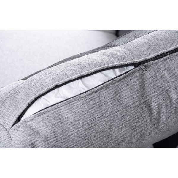 Sofa med vendbar divan grå 283 cm Sofa med vendbar divan grå 283 cm