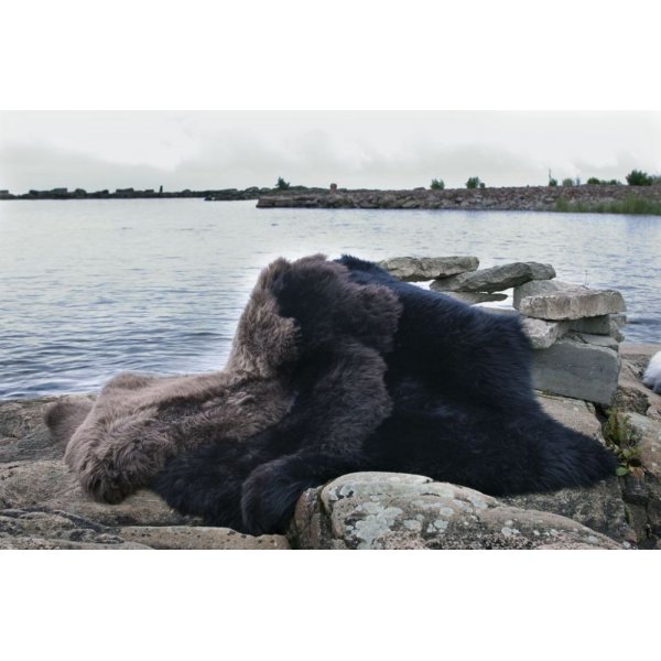 Gently langhåret saueskinn- Sort Gently langhåret saueskinn- Sort