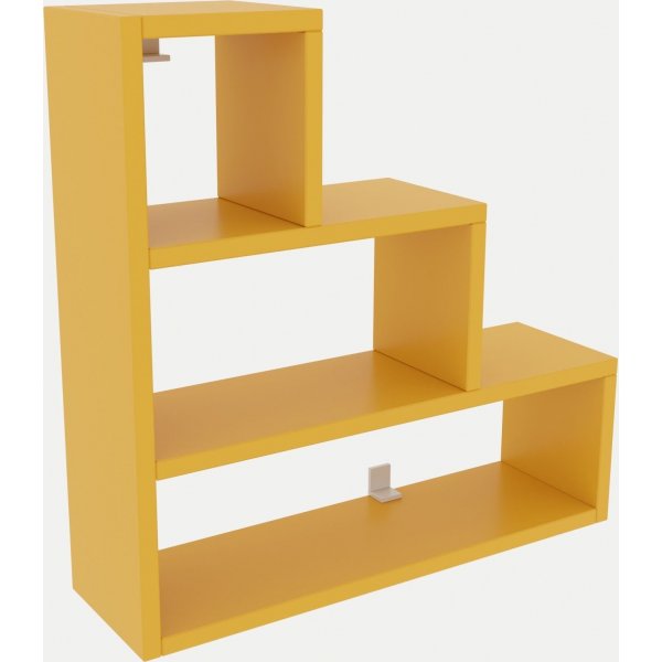 Piramit vegghylle - gul