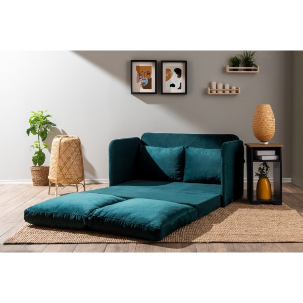 Saga 2-seters sovesofa - Petroleumsgrønn Saga 2-seters sovesofa - Petroleumsgrønn