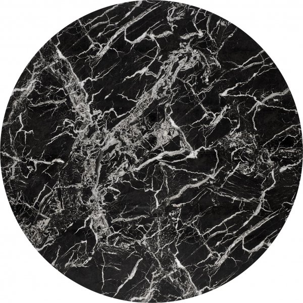 Raymond spisebord Ø100 cm - Sort marmor/gull Raymond spisebord Ø100 cm - Sort marmor/gull